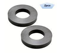 TEMU 2 pezzi Magneti ad Anello in Ossido, Diametro Esterno 45Mm X Diametro Interno 22Mm X 10Mm, Magnete in Ceramica Resistente con Foro per , Scienza, Organizzazione di Utensili in Metallo