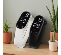 TEMU 2 pezzi Nuovo Orologio Sportivo da Polso per Studenti LED Touchscreen Grandi Facile Casual Scuola Media Adolescenti Orologio Elettronico Regalo di Natale Halloween a Scuola Regalo Stagionale