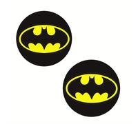 TEMU 2 Pezzi Sottobicchieri WB DC Batman, Logo Batman, Tappetini Antiscivolo per Auto e Bevande, per Decorazione Casa e Cucina, Accessori Interni Auto, Regalo per le Feste