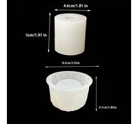 TEMU 2 pezzi - Stampo in Silicone per Resina con di Legno e Barattolo, Stampa 3D Orso da Decorazione Candela Epoxy Muffin Artigianato Casa