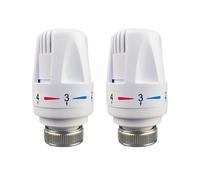 TEMU 2 Pezzi Testa Termica Termostatata per Riscaldamento, Valvola Intelligente per di Riscaldamento, Sostituzione Valvole Radiatore Automatizzate Standard per Casa e Ufficio