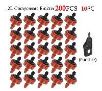 TEMU 20-200 pezzi 2L 4L 8L Gocciolatore automatico a pressione compensante, flusso , emettitore da giardino, irrigatore resistente, regolatore