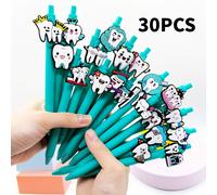 TEMU 20/30pcs Penne a per la Giornata dell'Odontoiatria - Stilografiche Creative per dei , Regalo di Cancelleria in Stili Casuali