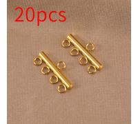 TEMU 20 Connettori e anelli per catene con ciondolo multi-foro in acciaio inossidabile basic fashion per collane, braccialetti e forniture per di gioielli con ciondoli