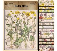 TEMU 20 Fogli Carta Materiale Inglesi di Grandi Dimensioni, Retro degli Insetti per Sfondo, Come Regalo per Donne Adulti Studenti Insegnanti Impiegati Arti e Artigianato
