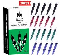 TEMU 20 pezzi Set Tatuaggio a Puntini Colori - Strumenti Professionali per Principianti e - Inodore, Facili da e Sicuri per e Divertimento