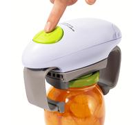 TEMU 2025 Nuovo Apribottiglie Elettrico con , Funzionamento a Un Tocco, Apri Lattine a Orecchio, Accessorio da Cucina, Apri Coperchi con Spegnimento Automatico, a Quasi Tutte le Dimensioni di Coperchi