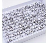 TEMU 20pz/Lot Anelli in Acciaio Inossidabile Liscio Multicolore e per e Donne, Gioielli Semplici e Trendy Regalo per Feste, Larghezza 2mm-8mm, Adatti sia a che Donna