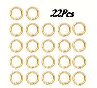 TEMU 22 pezzi 23.5Mm/20Mm Portachiavi a molla con anello O e , accessori in , adatti per borse, portafogli, borsette, portachiavi multiuso a pressione