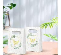 TEMU 24 Sacchetti Regalo con Eucalipto Verde, Sacchetti per Doccia Unisex, Sacchetti di Ringraziamento