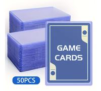 TEMU 25/50 pz Top Loader per Carte 3x4 Pollici, Protezione per Carte Sportive in Plastica , Custodia per Carte da Gioco da Scambio e Carte da Gioco, Carte da Baseball