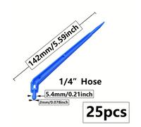 TEMU 25pcs Gocciolatore a Curva 1/4" per Piante, Connettori per di Microirrigazione, per Tubo da 4/7mm, Emissore a