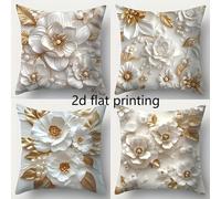 TEMU 2D Flat - Questo è un set di quattro stampe 2D piatte con un design , prevalentemente e , con accenti di perle. Il tessuto utilizzato è e piacevole al tatto, garantendo . Le dimensioni adatte