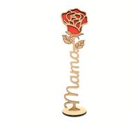 TEMU 2D Piatto, 2D Piatto 1pz Personalizzato Targhetta in Legno a Forma , Decorazione per Tavolo da o Soggiorno, per San Valentino, , Anniversario, , con o Parole - Altezza 25cm, , 2D Piatto