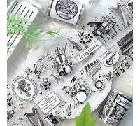 TEMU 2M/Rotolo Nastro Adesivo in PET a Forma per Violino, Nastro per Mascherare, Materiale per Collage, Scrapbooking, Journal e Adesivi