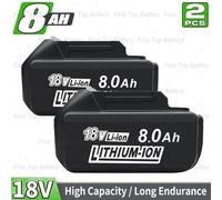 TEMU 2PACK Batteria Li-ion 8.0Ah 18V BL1860B Sostitutiva per Batteria Makita 18V Compatibile con Batterie Makita 18 Volt BL1860 BL1850B BL1850 BL1840B BL1840 BL1830B BL1830 BL1815 BL1820 BL1820B