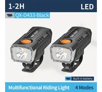 TEMU 2pcs SMILING SHARK Luce LED Super Luminosa per Bicicletta, Luce per Bici Ricaricabile USB, Mini Fanale per Bicicletta, 4 Modalità di Luce, Facile da Installare per Ciclismo su e , Notturna QXD433