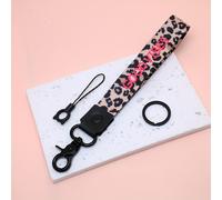 TEMU 3 Pezzi Cinturino per Telefono con Stampa Leopardata e Lettere Ricamate, Braccialetto -, Charm per Borsa, Portachiavi Multifunzionale per Donne, Amica, Regalo di per le Feste