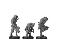 TEMU 3 Pezzi Set di Miniature Gnoll per RPG, Creature Selvagge del Fantasy , Compatibili con la Maggior Parte delle Ambientazioni da Tavolo, Predatori per di Giochi di Ruolo e da Tavolo