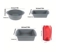 TEMU 3 Pezzi Set di Stampi da in Antiaderente con Teglie e Quadrate per Torte, , Pizza - Resistente al Calore, Facile da Pulire, per Halloween, Natale, , Hanukkah