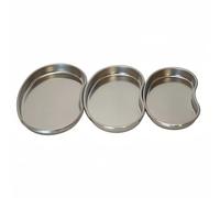 TEMU 3 Pezzi Vassoi in Acciaio Inossidabile - Vassoi per Disinfezione Durevoli e Facili da Pulire con Angoli Arrotondati, Ideali per , Ricerca e Scienze, Finitura , Costruzione Resistente