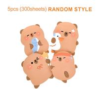 TEMU 300 Post-it a Forma di Capibara, Facili da Strappare, per Promemoria, Appunti, Contabilità, Studio, Ufficio, Matrimoni, Premi in Classe, Natale e