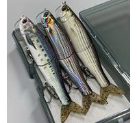 TEMU 30g Swimbait Pesante Articolato con in PVC e di Giunti Metallici - Esca Realistica Affondabile per Bass, Trota, , Musky e Salmone in Acqua e - per tra le Alghe e Punti Profondi