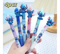 TEMU 4 Penne Cancellabili Disney Stitch - Penne a Blu, Punta da 0.5mm, Materiale Scolastico per Studenti e Insegnanti, come Ricompense l'Assegnazione