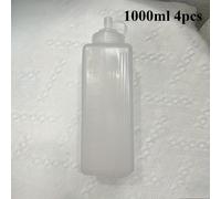 TEMU 4 pezzi di bottiglie da a bocca larga e a bocca | Plastica , adatte per , miele, condimenti - Ideali per cucine domestiche e sale da