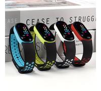 TEMU 4 pezzi di polsini LED colorati con cinturina, polsini elettronici per studenti, orologi elettronici sportivi con touch screen.