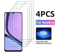 TEMU 4 pezzi di proteggi in vetro temperato Ultra HD, adatti per Realme Note 50/Note 60/Note 70 4G/Note 70T, antigraffio, anti-impronta, ultra durevole, rapida, , facile da installare