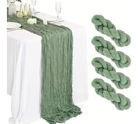 TEMU 4 pezzi di runner da a forma di di verde, elegante runner da per feste di matrimonio , lavabile, per matrimoni, compleanni, battesimi, scene di , decorazione da , facile e bella, per creare un'
