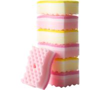 TEMU 4 Pezzi Spugne a Forma di S, Spugne Assorbenti per Cucina, Panni Colorati per Lavare i , Blocchi per Pulizia e Scovolini