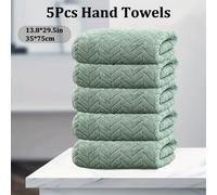 TEMU 5 asciugamani da , 35*75 cm / 13.8* pollici, morbidi e confortevoli, assorbenza dell'acqua, design con per appendere, adatti per doccia in bagno, fitness in hotel, sauna, multicolore opzionale