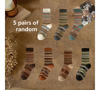 TEMU 5 di calzini da donna a , stile retrò giapponese, per l' e l'inverno. Questi calzini a hanno un tocco , realizzati con aghi e motivi a , e si abbinano bene al colori .