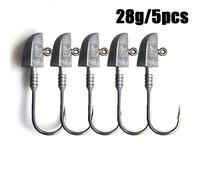 TEMU 5 pezzi BKK Pro /0 Ami da pesca a testa di piombo - Design ultra-resistente con presa sicura, estremità in resistente alla corrosione per acqua /acqua , per , trota, muschio, pesce gatto, trota