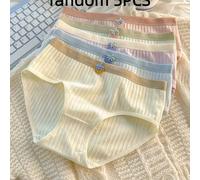 TEMU 5 pezzi di biancheria intima da donna Pure, slip triangolari carini e , , , traspiranti ed elastici, a vita media