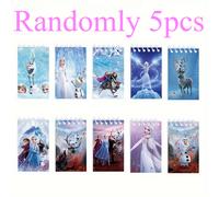 TEMU 5 quaderni a spirale Frozen Elsa - design a animati con Elsa, Anna, Olaf & , per la scuola, l'ufficio o come regalo, regalo di Natale o di compleanno, quaderni per la scuola