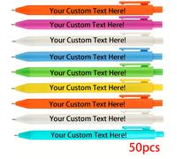 TEMU 50 pezzi/set di penne a sfera macaron ispiratrici personalizzate per set, in , utilizzabili come regali per il , Natale e feste, personalizzazione dello slogan aziendale