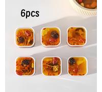 TEMU 6 Pezzi Contenitori per da Congelatore, Sicuri per Microonde, Scatole per Cibo Caldo per Brodo di Pollo, Stufati e Brodino, Set Facile da Pulire per Conservazione e Organizzazione del Cibo