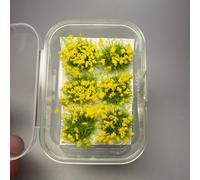 TEMU 6 pezzi Mini Clusters di Fiori, Simulazione Clusters di con Adesivo, Disponibile in , Viola, , Rosa e Colori, per di Paesaggio Miniature