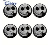 TEMU 6 Pezzi Set di Sottobicchieri in Legno, Disney The Before Christmas Stampa Jack, Ideali per Decorazione e Scrivania Ufficio, Regalo per Feste ed Natalizi