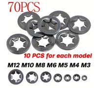 TEMU 70 pz, M3-M12, clip per rulli, anelli fissanti, kit combinato per fissaggi