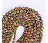 TEMU 88/60/45/35/30pcs Perle Naturali di Unakite Perline Sciolte per Creazione Gioielli Fai da Te Braccialetto Charm 4/6/8/10/12mm