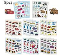 TEMU 8pcs/ Serie Storie d'Auto Adesivi Collage Decorazioni per Feste Adesivi per Tablet Computer Decorazioni per Compleanni Decorazioni per Feste Pasquali Regali per e Coppie