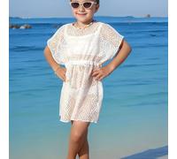 TEMU Abito Copricostume da Spiaggia con Protezione UPF, Maniche a Pipistrello e Pannello in Rete, Vestito Largo per Piscina e Vacanze (Lavabile in Lavatrice)