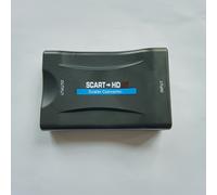 TEMU Adattatore convertitore di fascia da SCART a HDTV 1080P compatibile con video e audio ad definizione, per spina di decoder per TV ad definizione, per compatibilità con DVD per TV ad definizione