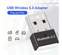 TEMU Adattatore USB Wireless 5.3 per pz, Ricevitore USB Wireless Dongle per Laptop/Cuffie/Tastiera/Mouse Altoparlanti, /10/8.1 Plug And Play, Compatibilità Ritardata con Dispositivi 3.0/4.0/5.0/5.1