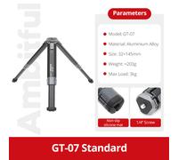 TEMU Ambitful GT-07 GT-03 Treppiede da Scrivania in di Alluminio & Supporto per Telefono, Testa Gimbal con 1/4'' Carico 3kg per DSLR, Riprese Mobili, Registrazione e Live Streaming