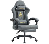 TEMU Andyou Sedia Gaming Ergonomica con Poggiapiedi, Sedia da Ufficio da per Computer con Supporto Lombare e Poggiatesta, Sedia Girevole Reclinabile con Schienale , Sedia da Gioco per Adulti